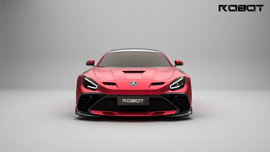 Mercedes Benz AMG GT/GTS/GTC C190 (fits both Pre-facelift & facelift) 2015 2016 2017 2018 2019 2020 2021 with Aftermarket Parts - Paragon Style Front Bumper & Lip Carbon Fiber / FRP from Robot Craftsman