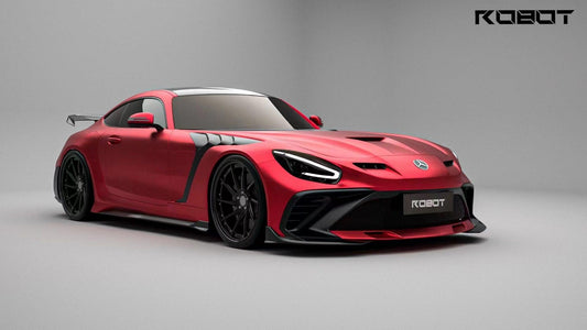 Mercedes Benz AMG GT/GTS/GTC C190 (fits both Pre-facelift & facelift) 2015 2016 2017 2018 2019 2020 2021 with Aftermarket Parts - Paragon Front Fenders Carbon Fiber / FRP from Robot Craftsman