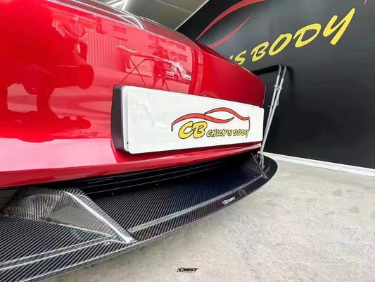 Tesla Model 3 Highland 2024-ON with Aftermarket Parts - V2 Style Front Lip Carbon Fiber from CMST Tuning