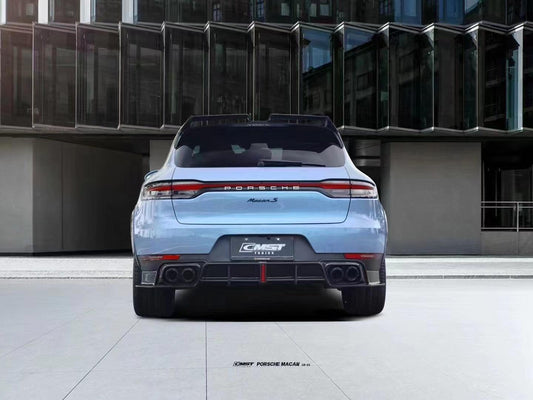 Porsche Macan 95B.1 Base/S/GTS/Sport Edition/Turbo 2015 2016 2017 2018 & Macan 95B.2 Base/S/GTS/Turbo 2019 2020 2021 with Aftermarket Parts - Rear Diffuser Carbon Fiber / FRP from CMST Tuning