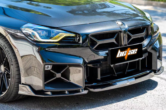 BMW M2 / M2C G87 2023-ON with Aftermarket Parts - Front Lip Dry Pre-preg Carbon from BCTXE Tuning