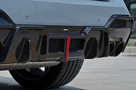 BMW X3 G01 LCI 2022 2023 2024 & X3M X3MC F97 LCI 2022 2023 2024 with Aftermarket Parts - Rear Diffuser Pre-preg Carbon Fiber from BCTXE Tuning