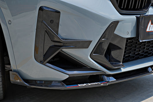 BMW X3M X3MC F97 LCI 2022 2023 2024 & X4M X4MC F98 LCI 2022 2023 2024 with Aftermarket Parts - Front Lip Pre-preg Carbon Fiber from BCTXE Tuning