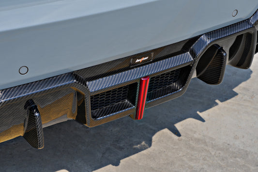 BMW X3 G01 LCI 2022 2023 2024 & X3M X3MC F97 LCI 2022 2023 2024 with Aftermarket Parts - Rear Diffuser Pre-preg Carbon Fiber from BCTXE Tuning
