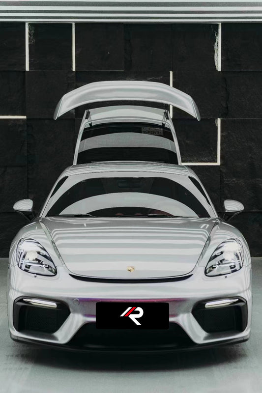 Porsche 718 Boxster & Cayman Base S T GTS with Aftermarket Parts - GT4RS Style Front Bumper PP from Aero Republic