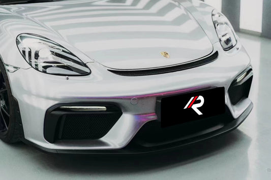 Porsche 718 Boxster & Cayman Base S T GTS with Aftermarket Parts - GT4RS Style Front Bumper PP from Aero Republic