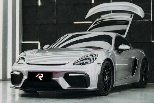 Porsche 718 Boxster & Cayman Base S T GTS with Aftermarket Parts - GT4RS Style Front Bumper PP from Aero Republic