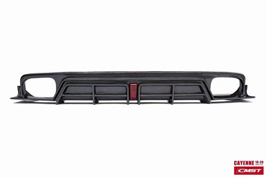 Porsche Cayenne 9Y0 9Y0.1 Base/S/Turbo/Turbo S 2019-2023 & Cayenne 9Y3 9Y3.1 Base/S/Turbo/Turbo S 2019-2023 with Aftermarket Parts - Carbon Fiber & FRP Rear Diffuser from CMST Tuning
