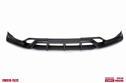 Porsche Cayenne 9Y0 9Y0.1 Base/S/Turbo/Turbo S 2019-2023 & Cayenne 9Y3 9Y3.1 Base/S/Turbo/Turbo S 2019-2023 (fitment suitable for Base/S with sport design package bumpers) with Aftermarket Parts - Vacuumed Carbon & FRP Front Lip from CMST Tuning