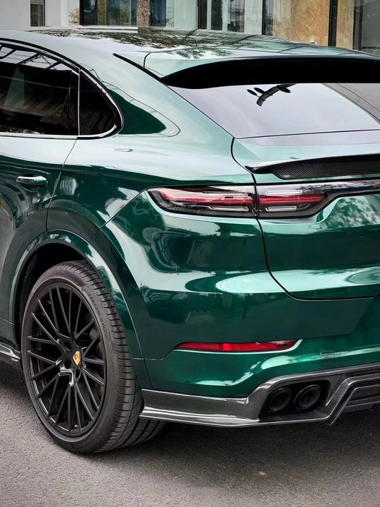 Porsche Cayenne 9Y0 9Y0.1 Base/S/Turbo/Turbo S 2019-2023 & Cayenne 9Y3 9Y3.1 Base/S/Turbo/Turbo S 2019-2023 with Aftermarket Parts - Carbon Fiber & FRP Rear Diffuser from CMST Tuning