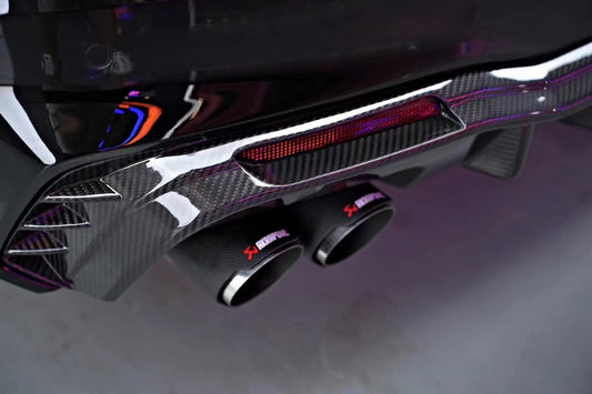 Audi A7 (with s-line bumper, does not base model) C8 2019 2020 2021 2022 2023 2024 with Aftermarket Parts - V1 Rear Diffuser Pre-preg Carbon Fiber from BCTXE Tuning
