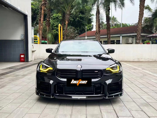 BMW M2 / M2C G87 2023 2024 with Aftermarket Parts - Front Lip Pre-preg Carbon Fiber from BCTXE Tuning
