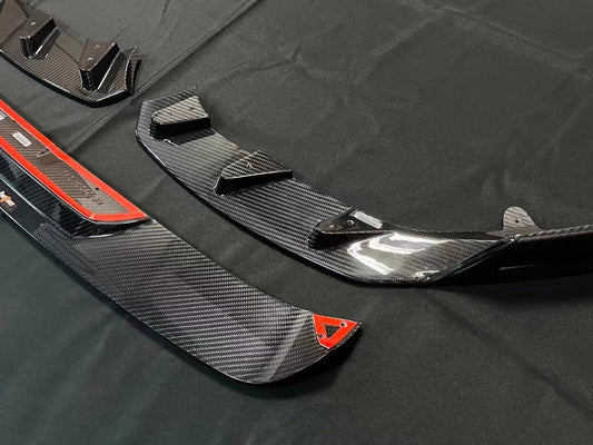 BMW M2 / M2C G87 2023 2024 with Aftermarket Parts - Front Lip Pre-preg Carbon Fiber from BCTXE Tuning