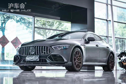 Mercedes Benz AMG GT 4 Door GT63 GT63s GT53 GT43 GT50 X290 2019 2020 2021 2022 2023 2024 with Aftermarket Parts - Front Bumper Set Carbon Fiber / FRP from CMST Tuning