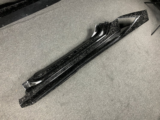 Lamborghini Huracan LP580 LP610 Evo RWD AWD Tecnica Performante STO 2015 2016 2017 2018 2019 2020 2021 2022 2023 2024 with Aftermarket Parts - Vor Style Side Skirts Pre-preg Carbon Fiber / FRP from Aero Republic