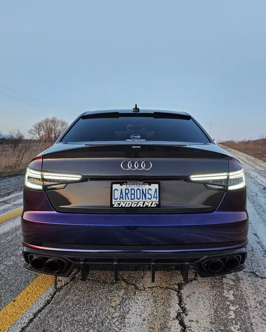 SD Carbon DRY Carbon Fiber Rear Diffuser For Audi A4 S-Line & S4 2019 B9 - Performance SpeedShop