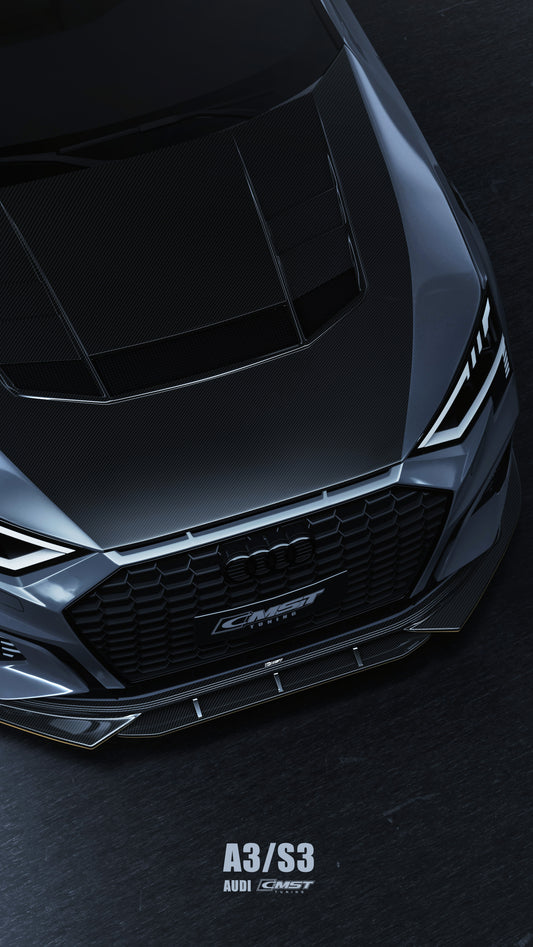 CMST Tuning V2 Hood Bonnet for Audi RS3 S3 A3 8Y 2021-ON Carbon Fiber/FRP