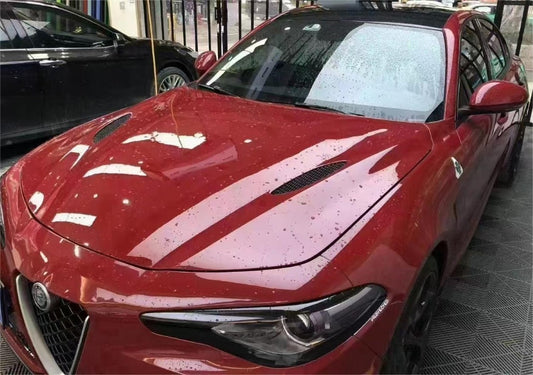 Alfa Romeo Giulia Quadrifoglio Sport Veloce Ti Sprint RWD AWD Lusso Base 2017 2018 2019 2020 2021 with Aftermarket Parts - Hood Dry Pre-preg Carbon Fiber from Aero Republic