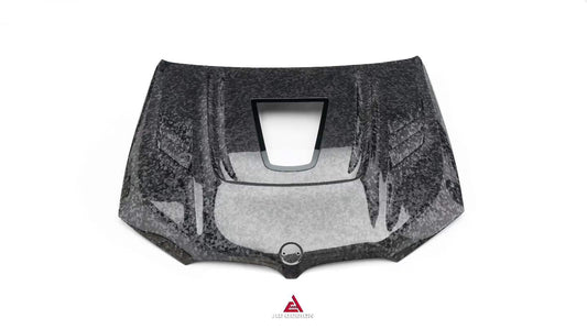 BMW X3 G01 & X3M X3MC F97 (Fits Both Pre-LCI & LCI) 2019 2020 2021 2022 2023 2024 & X4 G02 & X4M X4MC F98 (Fits Both Pre-LCI & LCI) 2019 2020 2021 2022 2023 2024 2025 with Aftermarket Parts ART Vented Transparent Glass V2 Hood Bonnet Dry Pre-preg Carbon Fiber from ArmorExtend