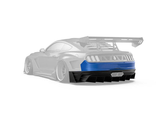 Robot Craftsman DAWN & DUSK Rear Bumper & Diffuser for Ford Mustang V6 GT March1 S550.1/550.2 Carbon Fiber/FRP