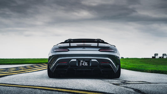 Mercedes Benz AMG GT GTS C190 2015 2016 2017 2018 2019 2020 2021 with Aftermarket Parts - RT Style Rear Diffuser Pre-preg Carbon Fiber from Aero Republic