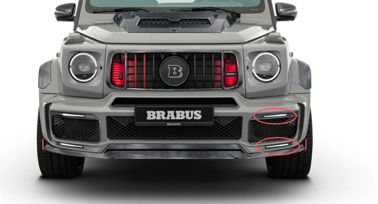 Mercedes Benz G-Class G63 AMG G550 W463A W464 2019 2020 2021 2022 2023 2024 with Aftermarket Parts - BRBS B900 Style DRL Fog Light LEDs ABS from DuPont Tech