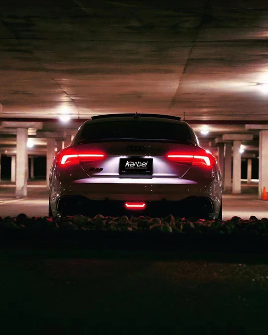 Audi RS5 B9 2018 2019 2020 with Aftermarket Parts - Rear Diffuser Pre-preg Carbon Fiber from Karbel Carbon