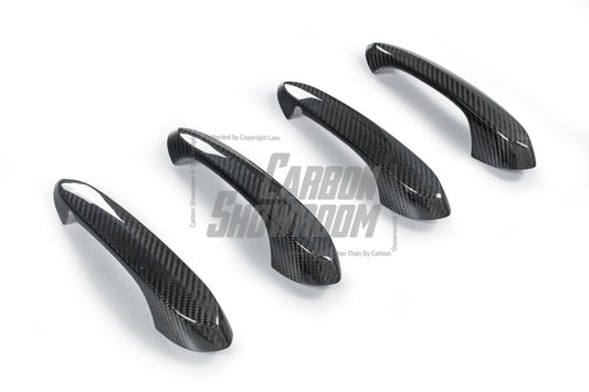 BMW X5 M60i M50i x/s Drive 40i 50e G05 Pre-LCI & LCI 2019-ON with Aftermarket Parts - Door Handel Trim Cover Dry Pre-preg Carbon Fiber from TAKD Carbon