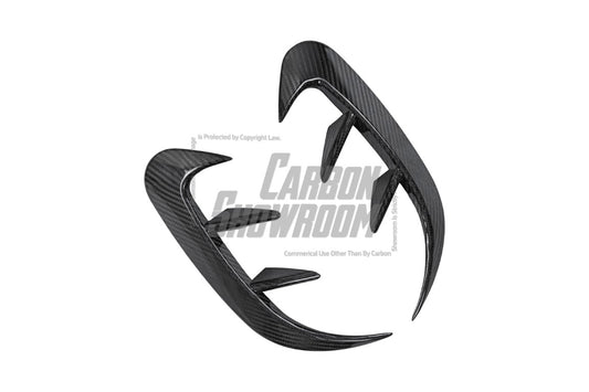 TAKD Carbon Rear Bumper Canards for Mercedes Benz A-Class A45 A35 A220 W177 Carbon Fiber