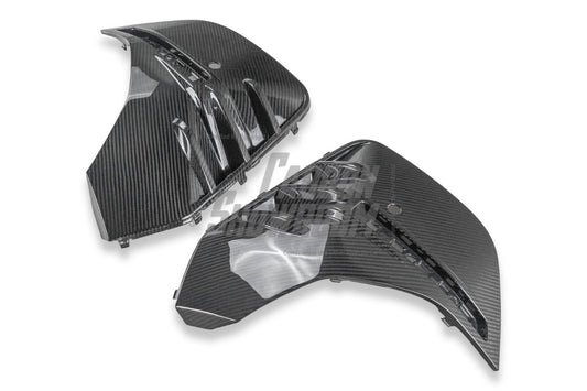 MW I4 M50 / e Drive 40 (with M-package bumper, does not fit base model) G26 2022 2023 2024 & 4 Series Gran Coupe M440i 430i (with M-package bumper,Does not fit base model) G26 2022 2023 2024 with Aftermarket Parts - Rear Bumper Trim Replacement Pre-preg Carbon Fiber from TAKD Carbon