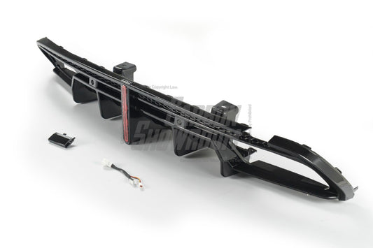 Benz C-Class C63S C63 C43 AMG C300 W205 Sedan (Fits Both Pre-LCI & LCI,C300 requires sport package bumper) 2015-2021 Aftermarket Parts - VTEN Rear Diffuser&Canards ABS