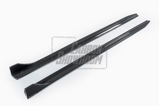 TAKD Carbon Carbon Fiber Side Skirts Ver.1 for BMW 3 Series G20 330i M340i 2019-ON - Performance SpeedShop