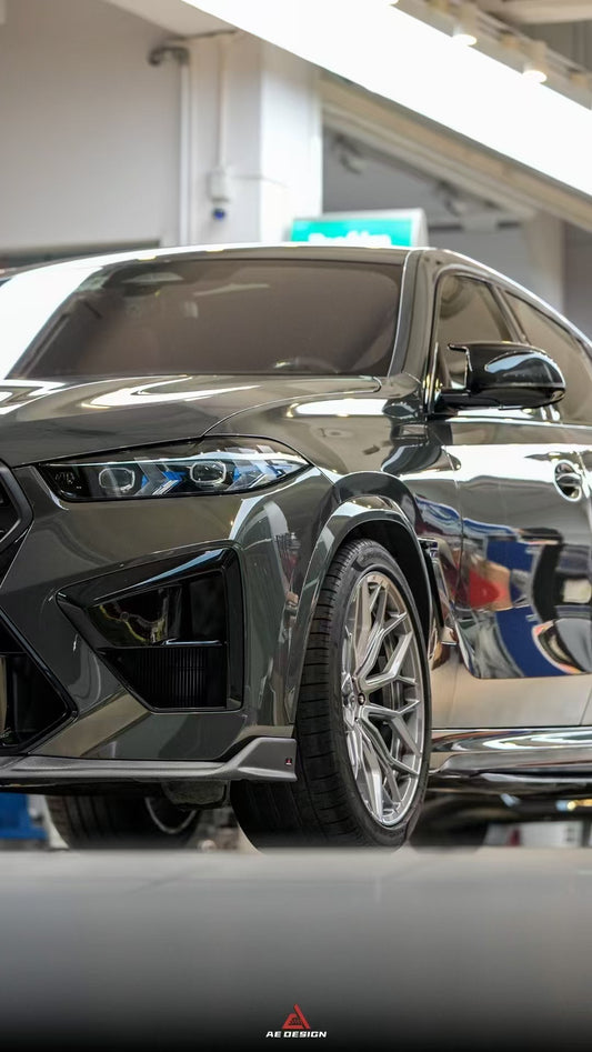 ArmorExtend AE Front Canards for BMW X5M/C F95 LCI & X6M/C F96 LCI Pre-preg Carbon Fiber