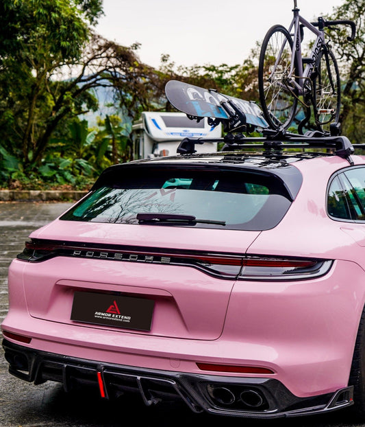 Porsche Panamera 971.1 971.2 2017 2018 2019 2020 2021 2022 2023 2024 with Aftermarket Parts - AE Rear Diffuser Carbon Fiber from ArmorExtend
