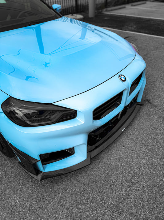 BMW M2 / M2C G87 2023-ON with Aftermarket Parts - Front Lip Pre-preg Carbon Fiber from Karbel Carbon