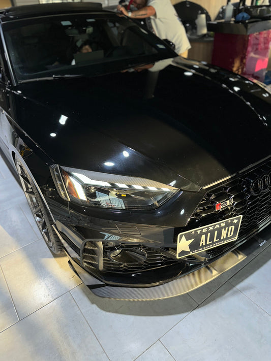 Karbel Carbon Head Light Trim for Audi RS5 B9.5 2020-2025 Dry Pre-preg Carbon Fiber