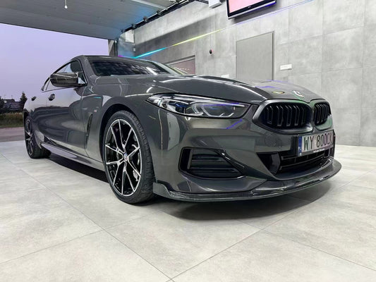 BMW 8 Series M850 840 (With M-Package Bumper) G14 G15 G16 2018 2019 2020 2021 2022 2023 2024 with Aftermarket Parts - Front Lip Pre-preg Carbon Fiber from Karbel Carbon