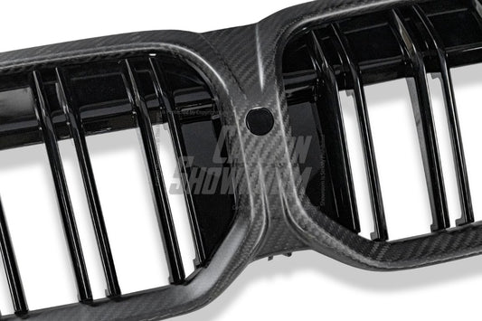 BMW 3 Series 330i M340i LCI G20 G21 2023-ON with Aftermarket Parts - Grill Pre-preg Carbon Fiber from TAKD Carbon