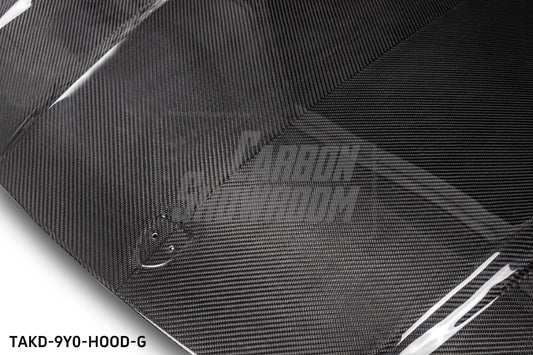 Porsche Cayenne / GTS / Turbo 9Y0 9Y3 2018-ON with Aftermarket Parts - Hood Bonnet Double-sided Pre-preg Carbon Fiber from TAKD Carbon