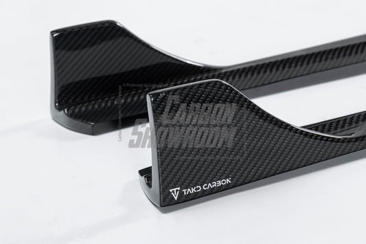 TAKD Carbon Carbon Fiber Side Skirts Ver.1 for BMW 3 Series G20 330i M340i 2019-ON - Performance SpeedShop