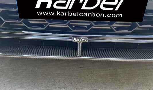 Audi S4 A4 S-line (with s-line bumper, does not fit base model) B9.5 2020-ON with Aftermarket Parts - Front Lip Pre-preg Carbon Fiber from Karbel Carbon
