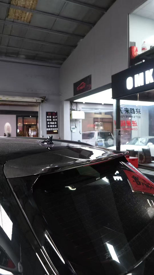 Audi RS4 B9 / B9.5 2018 2019 2020 2021 2022 2023 2024 with Aftermarket Parts - V1 Style Rear Roof Spoiler Pre-preg Carbon Fiber from Karbel Carbon