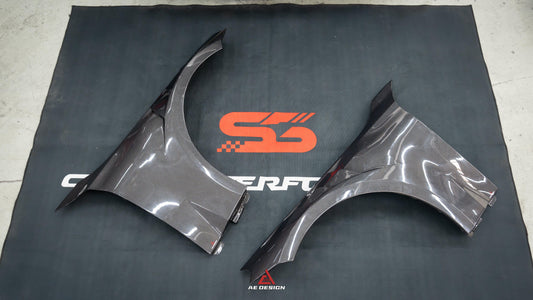 BMW M2 & M2C G87 2023 2024 with Aftermarket Parts - AE Style Front Fenders Carbon Fiber from ArmorExtend