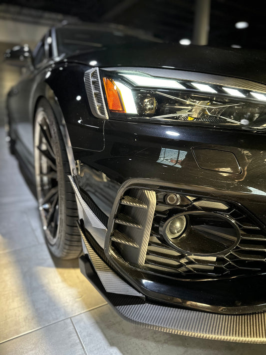 Karbel Carbon Fog Light Trim Overlay for Audi RS5 B9.5 2020-2025 Dry Pre-preg Carbon Fiber