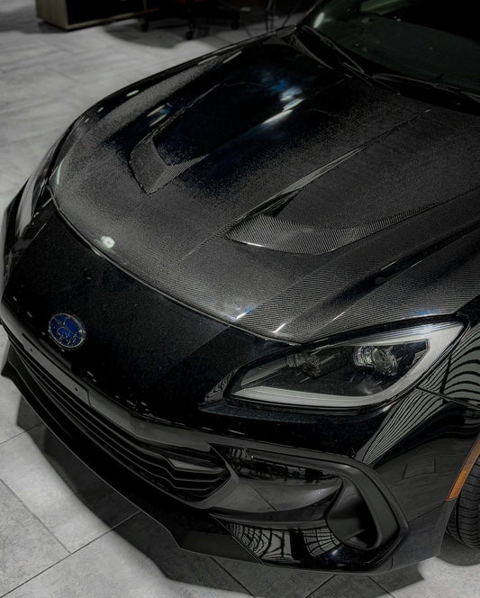 Toyota GR86 ZN8 2022 2023 2024 & Subaru BRZ ZD8 2022 2023 2024 with Aftermarket Parts - "SHINING" Hood Bonnet Carbon Fiber / FRP from Robot Craftsman