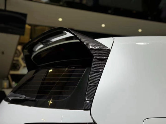 Volkswagen GTI MK7.5 2018 2019 2020 2021 with Aftermarket Parts - V2 Style Rear Roof Spoiler Pre-preg Carbon Fiber from Karbel Carbon
