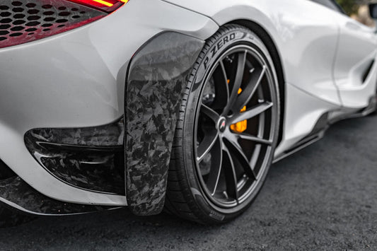 McLaren 720S 2018 2019 2020 2021 2022 2023 with Aftermarket Parts - 765LT Rear Bumper Set Conversion Kit Pre-preg Carbon Fiber / FRP from Aero Republic