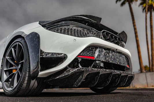 McLaren 720S 2018 2019 2020 2021 2022 2023 with Aftermarket Parts - 765LT Exhaust Tips with Valve Control Stainless Steel from Aero Republic