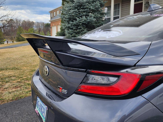 Subaru BRZ ZD8 2022 2023 2024 & Toyota GR86 ZN8 2022 2023 2024 with Aftermarket Parts - "SHINING" Rear GT Wing Carbon Fiber / FRP from Robot Craftsman