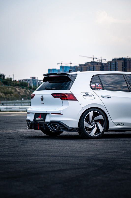 Volkswagen GTI & R-line MK8 2022 2023 2024 with Aftermarket Parts - AE Rear Diffuser Carbon Fiber from ArmorExtend